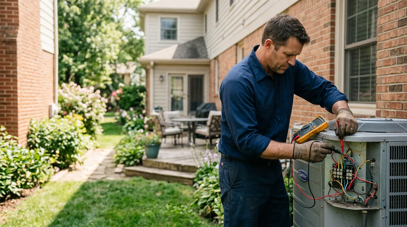 HVAC technician working near Tulsa, OK